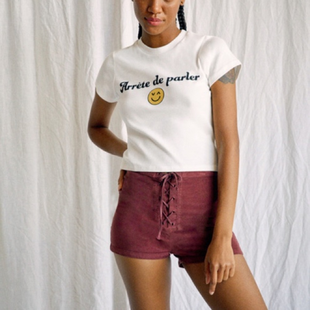 CAMILLE ROWE X RVCA High Waisted Shorts ss 26